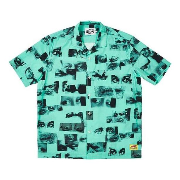 Риза Palace Palace Jimmy Eyes Print Shirt Зелено | P22JZSHT003