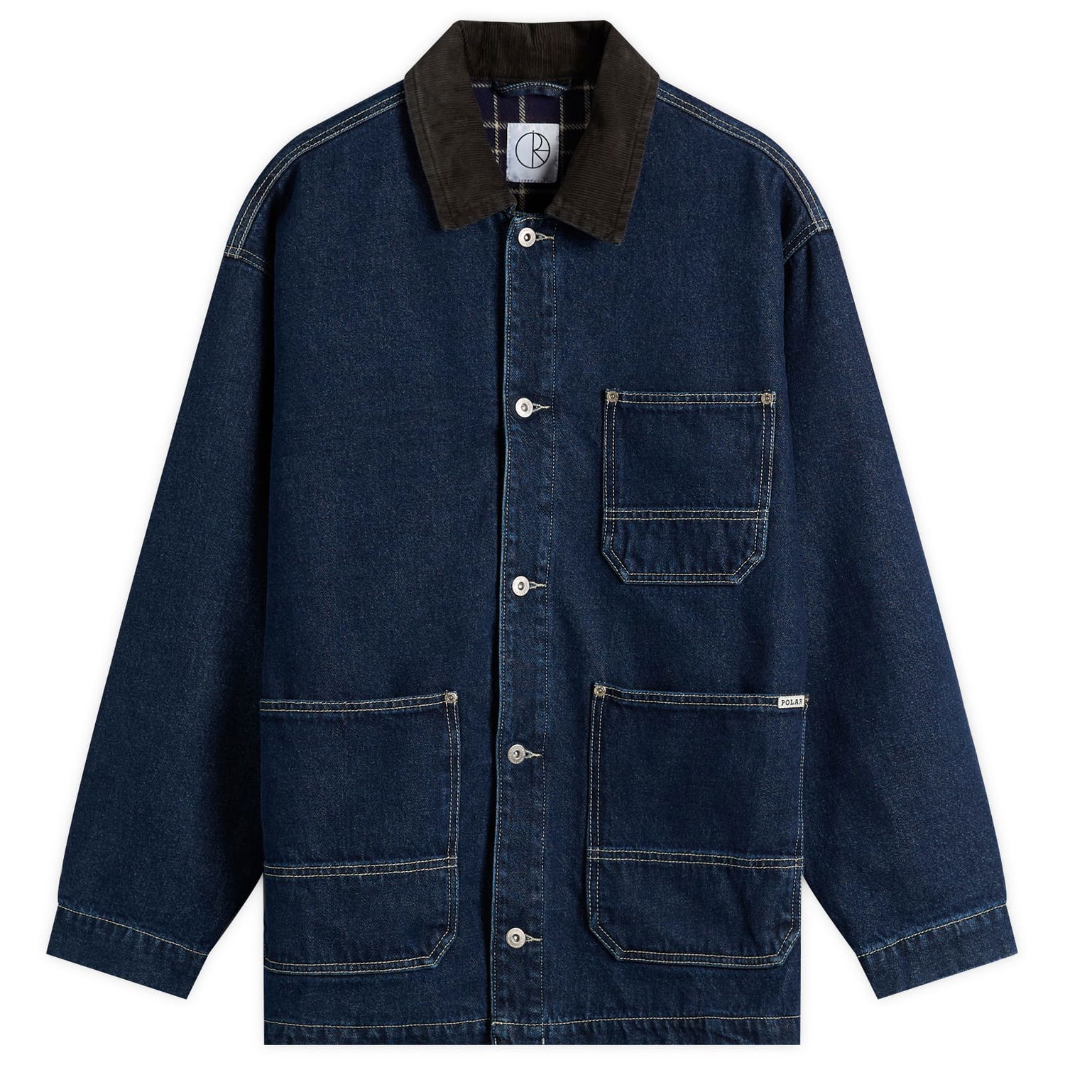 Яке Polar Skate Co. Flannel Lined Ezra Jacket, Size Small Синьо | PSC-F25-7-IND, 1