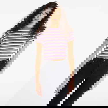 Съкратен топ GUESS Originals Core Stripe Baby Multi Cropped Striped T-Shirt Многоцветен | W5GI57J1314-S40P, 0