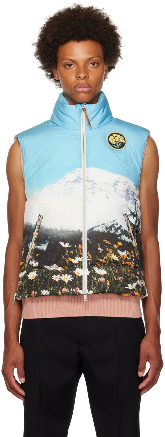 Жилетка Jil Sander Jil Sander Graphic Down Vest Синьо | J47AF0105_J70107, 0