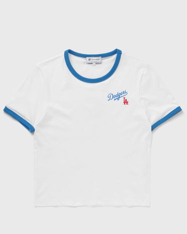 Тениска Sporty & Rich Dodgers Serif Ringer Crop T-Shirt Бяло | TO073627666WH46, 0