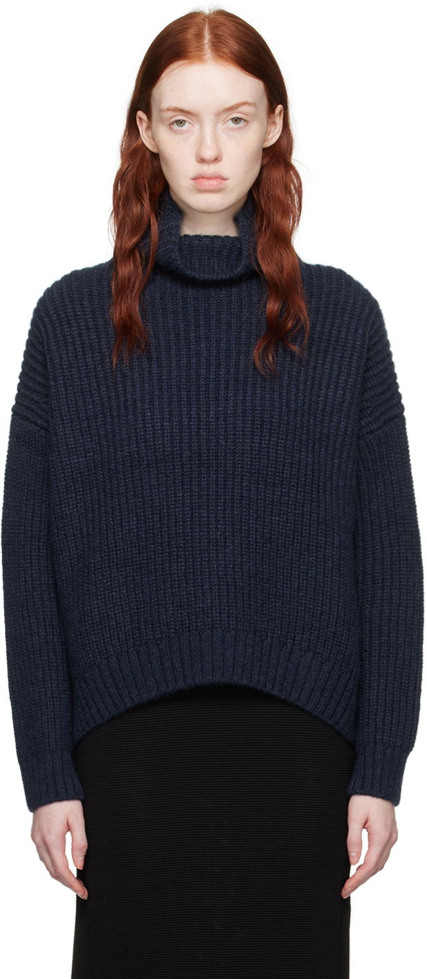 Пуловер Anine Bing ANINE BING Sydney Turtleneck Sweater Тъмно синьо | A-09-0102-420, 0