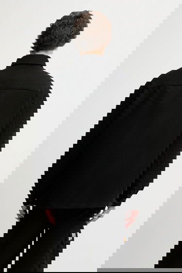 Яке MAISON KITSUNÉ Maison Kitsuné Casual Oversize Wool Blend Jacket Черно | PM00409WM2023, 2