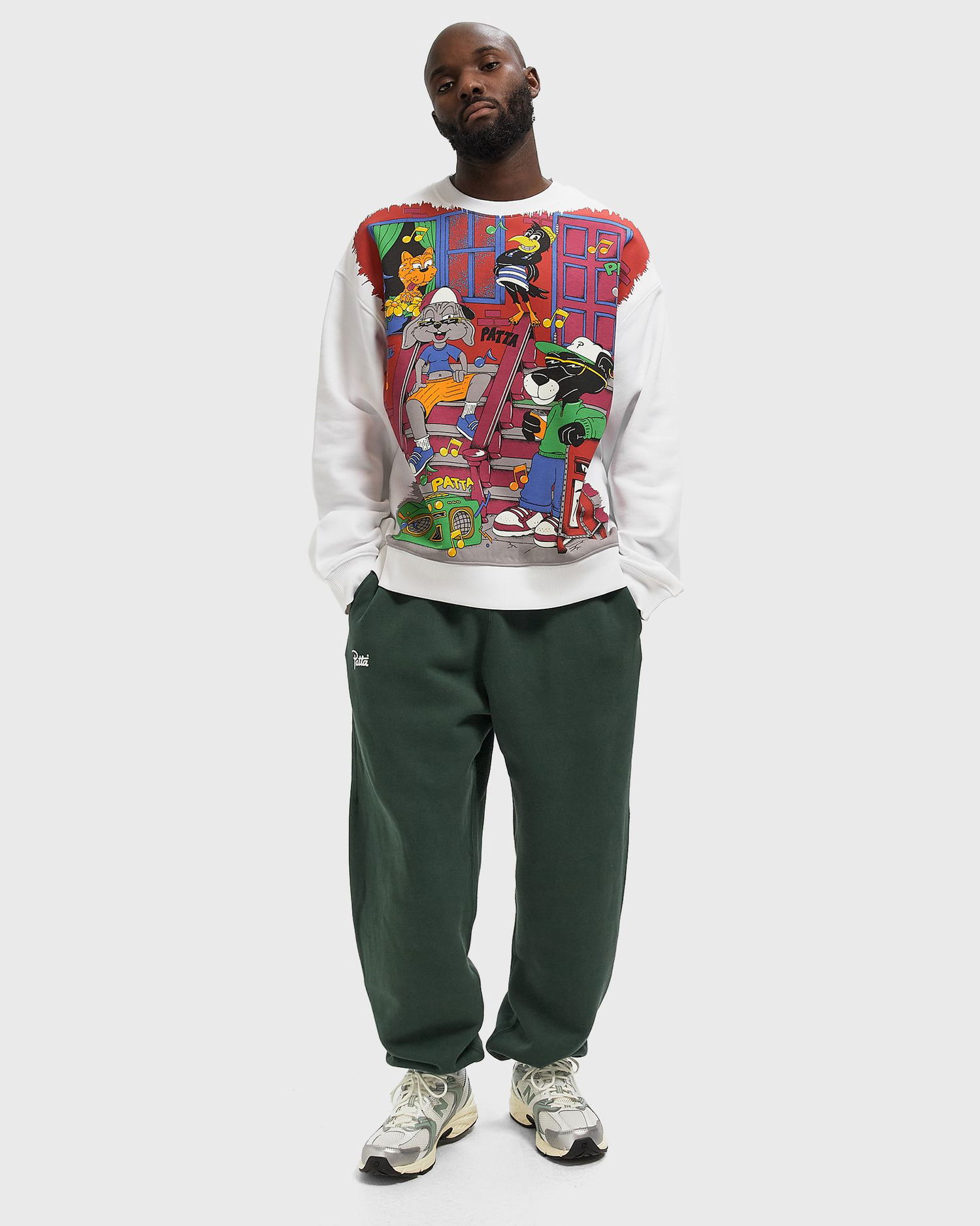 Спортни панталони Patta Classic Joggers Зелено | POC-AW25-2050-338-0020-201, 1