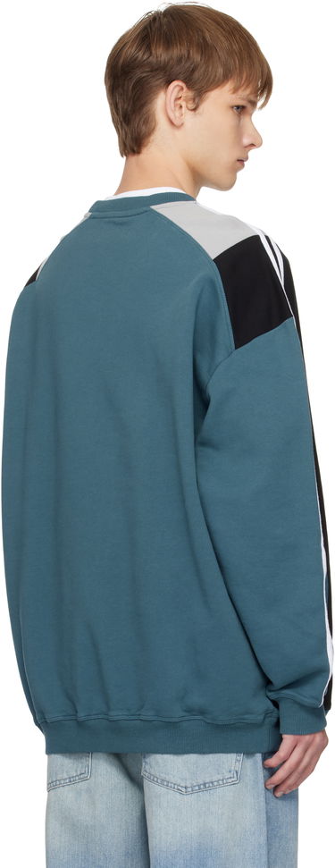 Суитчър Martine Rose Martine Rose Panelled Sweatshirt Тюркоазено | 673JS01529D, 2