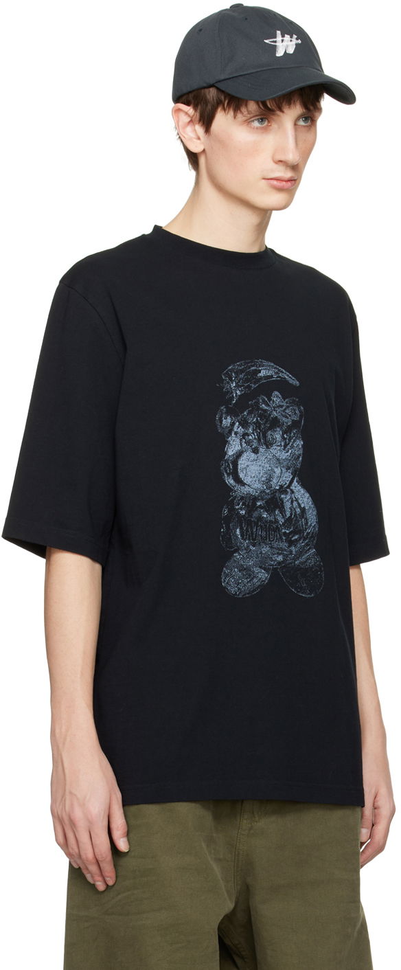 Тениска We11done We11done Overdyed Graphic T-Shirt Черно | WD-TT0-24-725-U-BK, 1