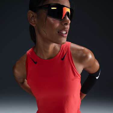 Слънчеви очила Nike Dri-FIT ADV AeroSwift Cropped Running Tank Черно | FN2713-696, 0