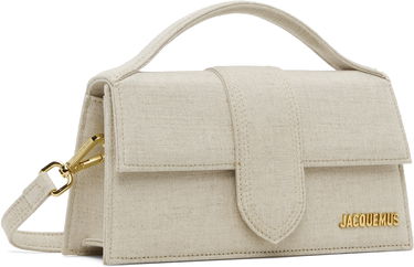 Чанта през рамо Jacquemus Les Classiques 'The large Bambino' Linen Top Handle Shoulder Bag Бежово | 22HBAW00007AW00094, 1