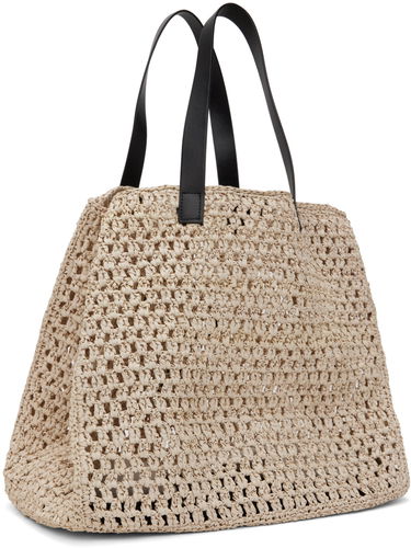 Голяма пазарска чанта Anine Bing Large Crochet Tote Bag Бежово | A-13-2158-022, 2