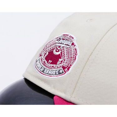 Шапка с козирка New Era New Era MLB World Series Patch 9FORTY LA Dodgers Adjustable Cap Бежово | 60595243, 6