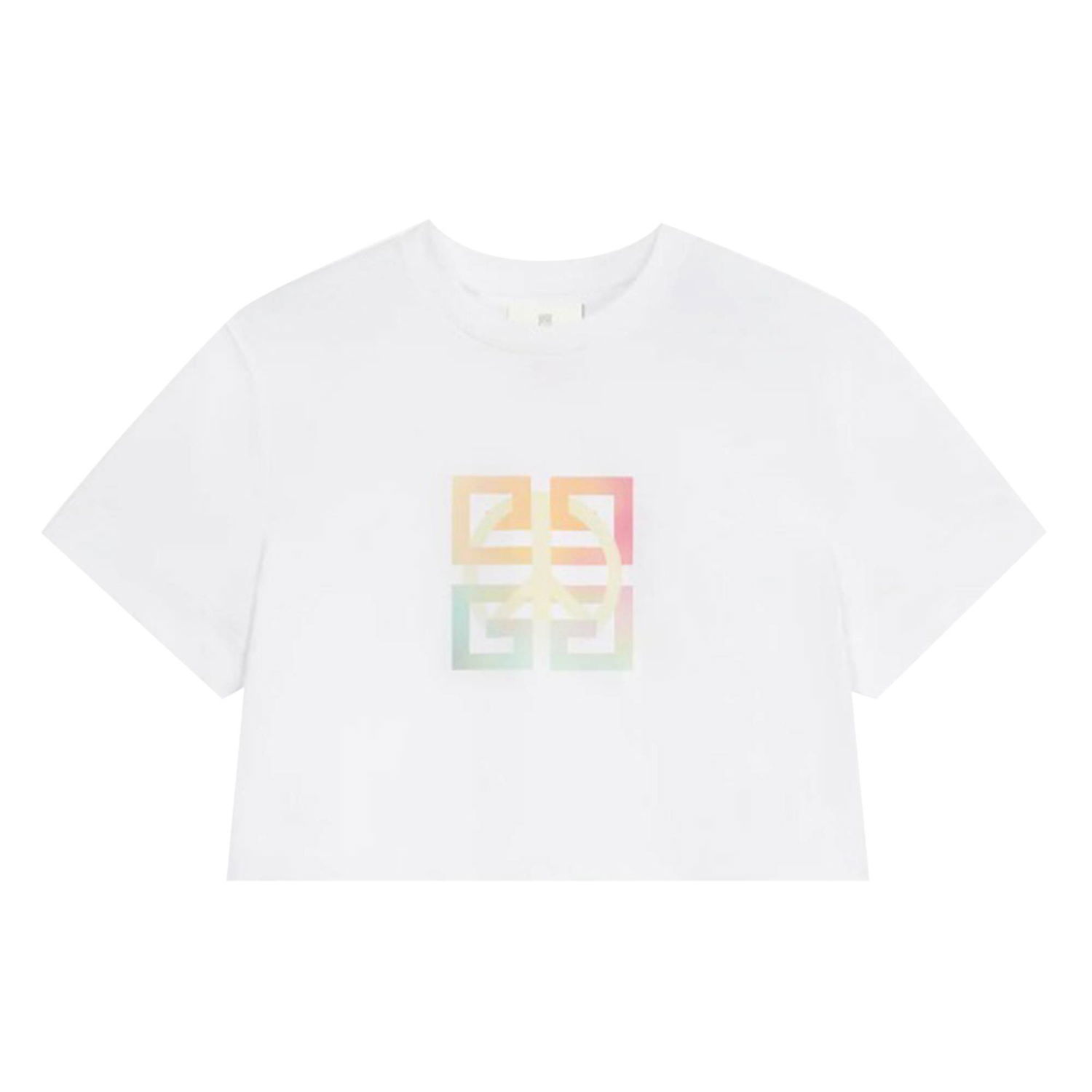 Съкратен топ Givenchy Cropped Masculine T-Shirt Бяло | BW709X3Z9Y 100, 1