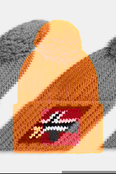 Шапка Napapijri Napapijri Semiury 5 Wool Blend Beanie with Pompom Оранжево
 | NP0A4GKBA681, 0