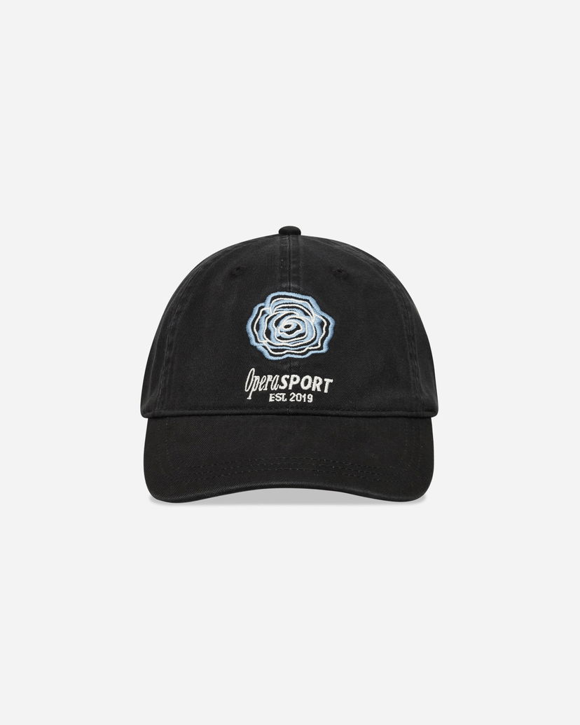 Шапка с козирка OpéraSPORT David Embroidered Rose Cap Черно | K55FW25  4