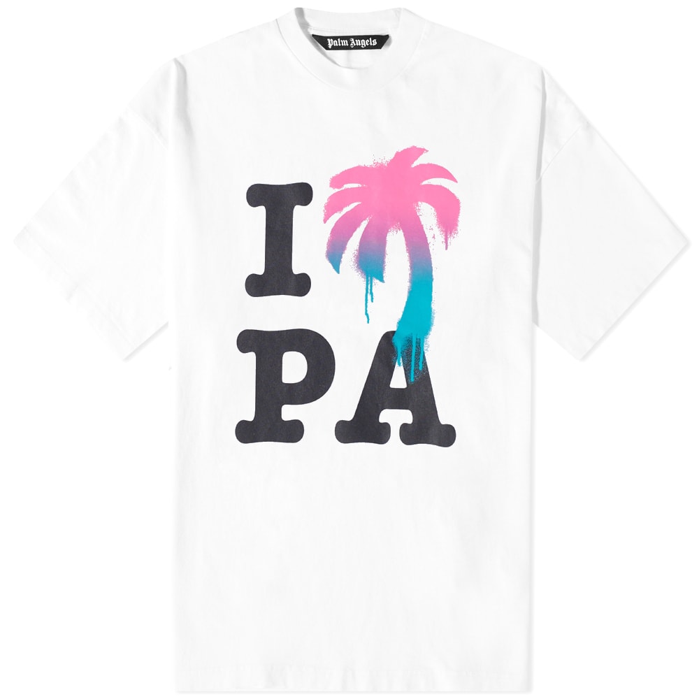 Тениска Palm Angels I Love PA Tee Бяло | PMAA066S23JER0020184, 0