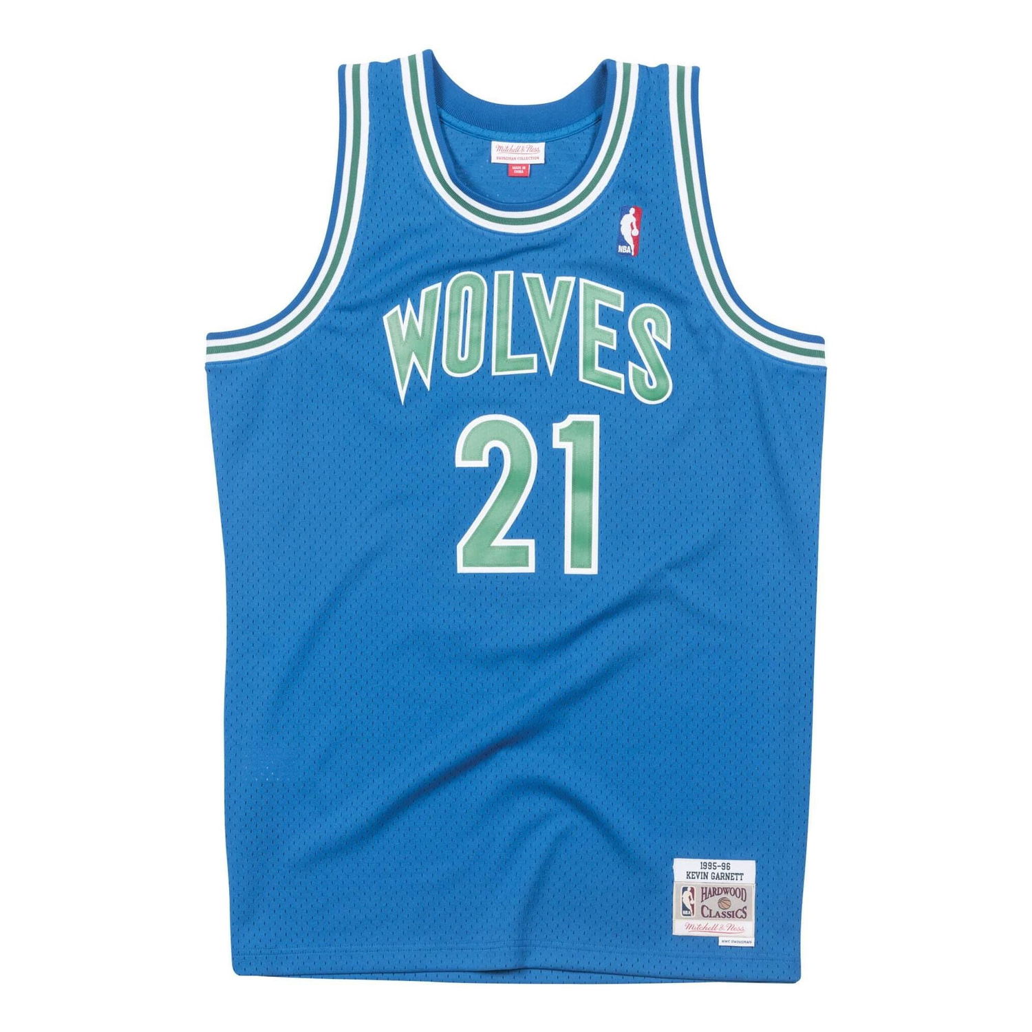 Фланелка Mitchell & Ness NBA Timberwolves Garnett Swingman Jersey Синьо | SMJYGS18182-MTIROYA95KGA, 0