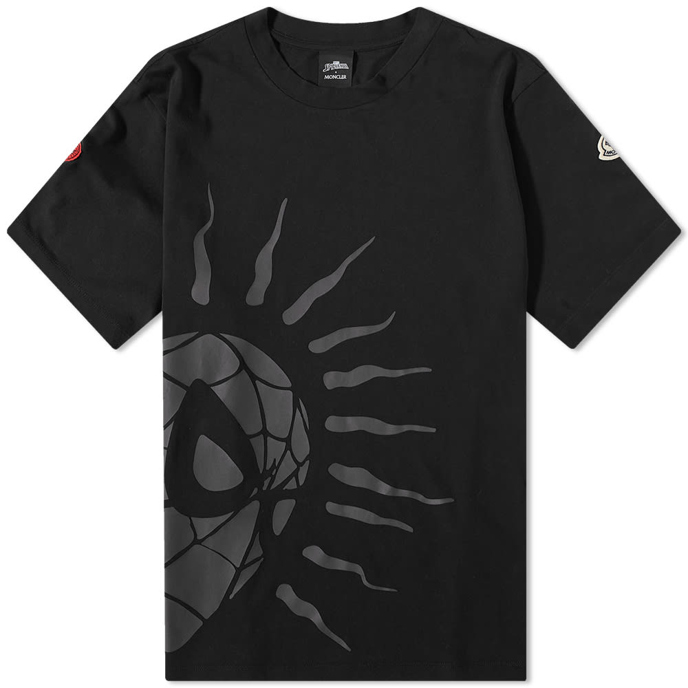 Тениска Moncler Spiderman x Side Print Tee Черно | 8C000-04-8390T-999, 0