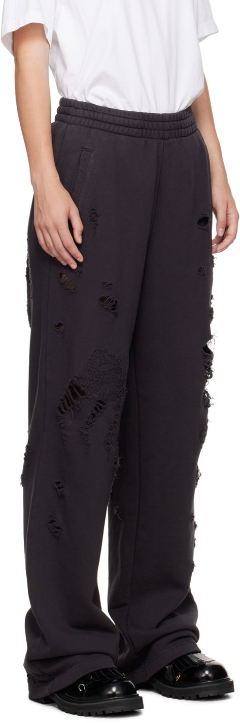 Спортни панталони We11done We11done Distressed Sweatpants Черно | WD-TA2-24-728-U-BK, 1