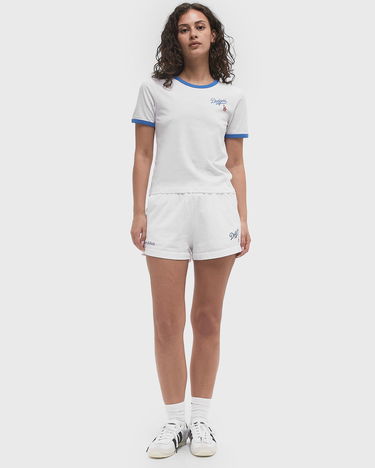 Тениска Sporty & Rich Dodgers Serif Ringer Crop T-Shirt Бяло | TO073627666WH46, 2