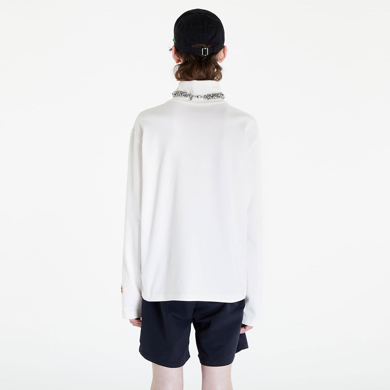 Тениска HERON PRESTON HPNY Embroidered Rollneck Tee Бяло | HMAB027C99JER0020110, 1