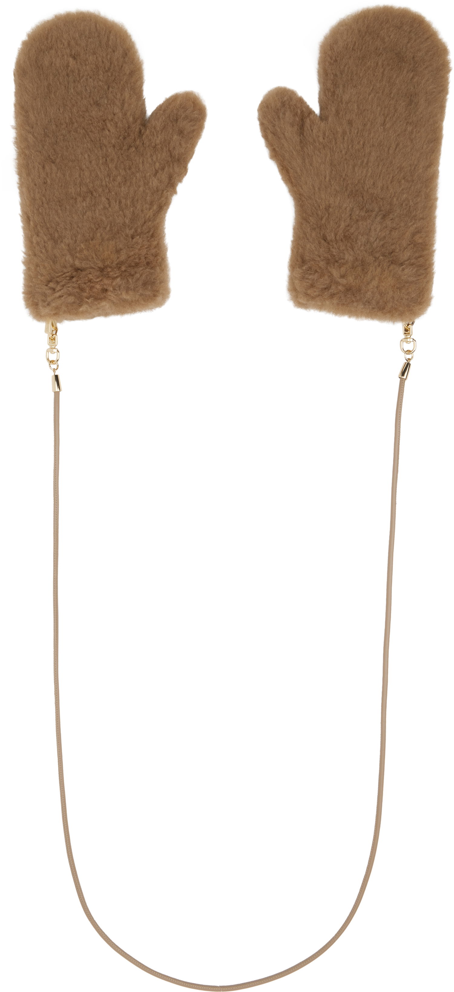 Ръкавици Max Mara Max Mara Ombrat2 String Mittens Кафяво | 2424566052600 MM10739, 0
