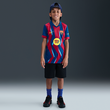 Фланелка Nike FC Barcelona 2025/26 Stadium Fourth Big Kids' Dri-FIT Football Replica Shirt Polyester Многоцветен | FZ1307-432, 3