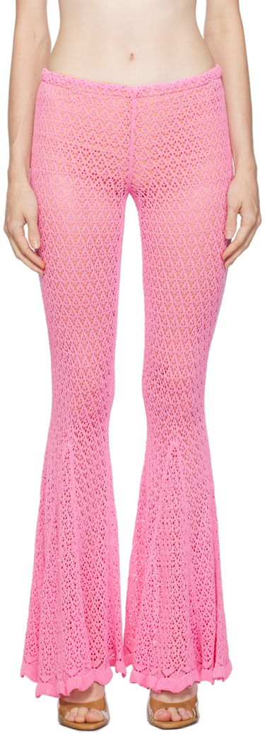 Панталони Blumarine Flared Crochet Trousers Розово | P344P002A, 0
