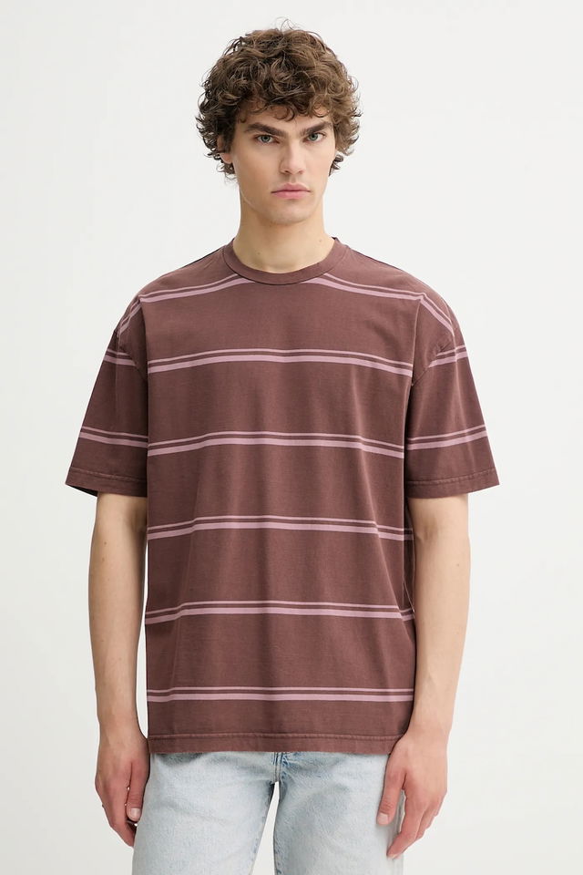 SAHAKEEM Oversized Striped Short Sleeve T-Shirt