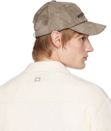 Шапка с козирка WOOYOUNGMI Faux Suede Ball Cap Сиво | W243AC52, 2