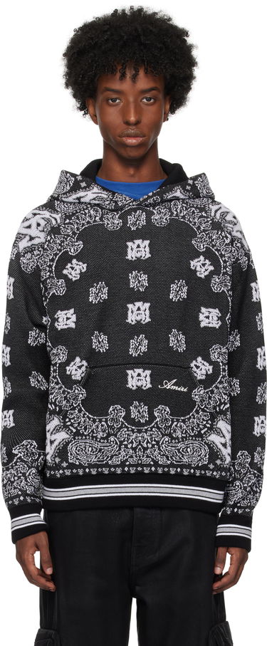 Суитчър AMIRI Bandana Hoodie Черно | AMKNHD1004, 0