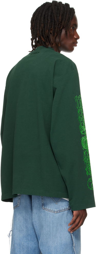 Тениска VETEMENTS Vetements Cradle Of Filth Nymphetamine Graphic Longsleeve T-Shirt Зелено | UCF76LS750E, 2