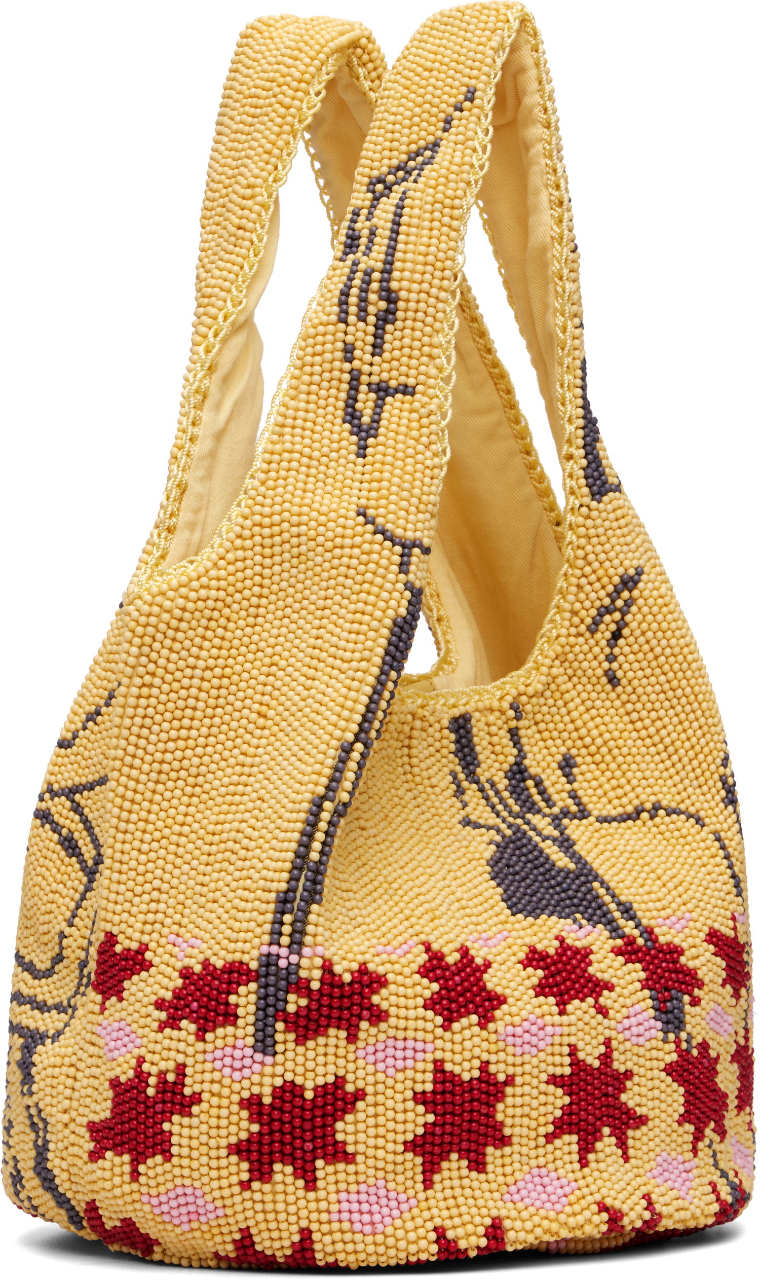 Голяма пазарска чанта JW Anderson JW Anderson Mini Patterned Beaded Shopper Tote Многоцветен | HB0744-FA0471, 1