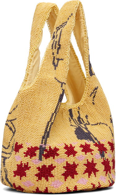 Голяма пазарска чанта JW Anderson JW Anderson Mini Patterned Beaded Shopper Tote Многоцветен | HB0744-FA0471, 1