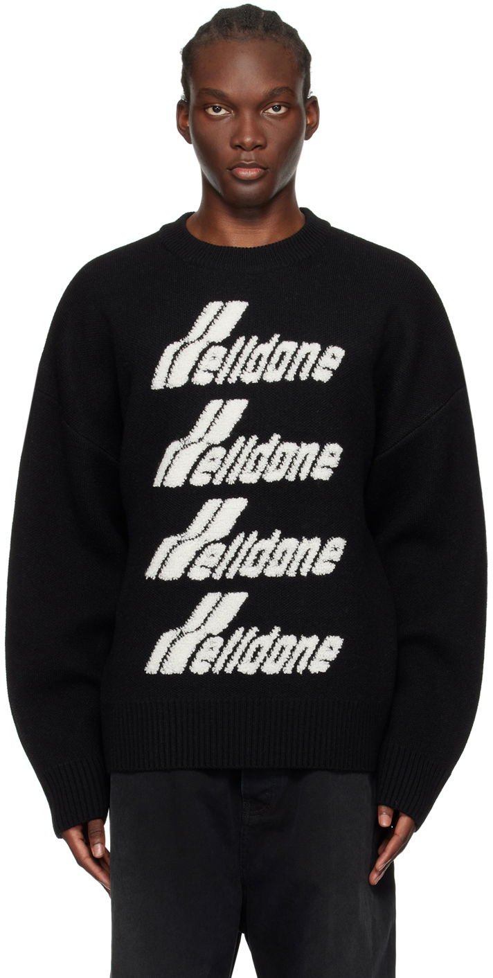 Пуловер We11done We11done Jacquard Knit Sweater Черно | WD-KO1-22-666-U-BK, 0