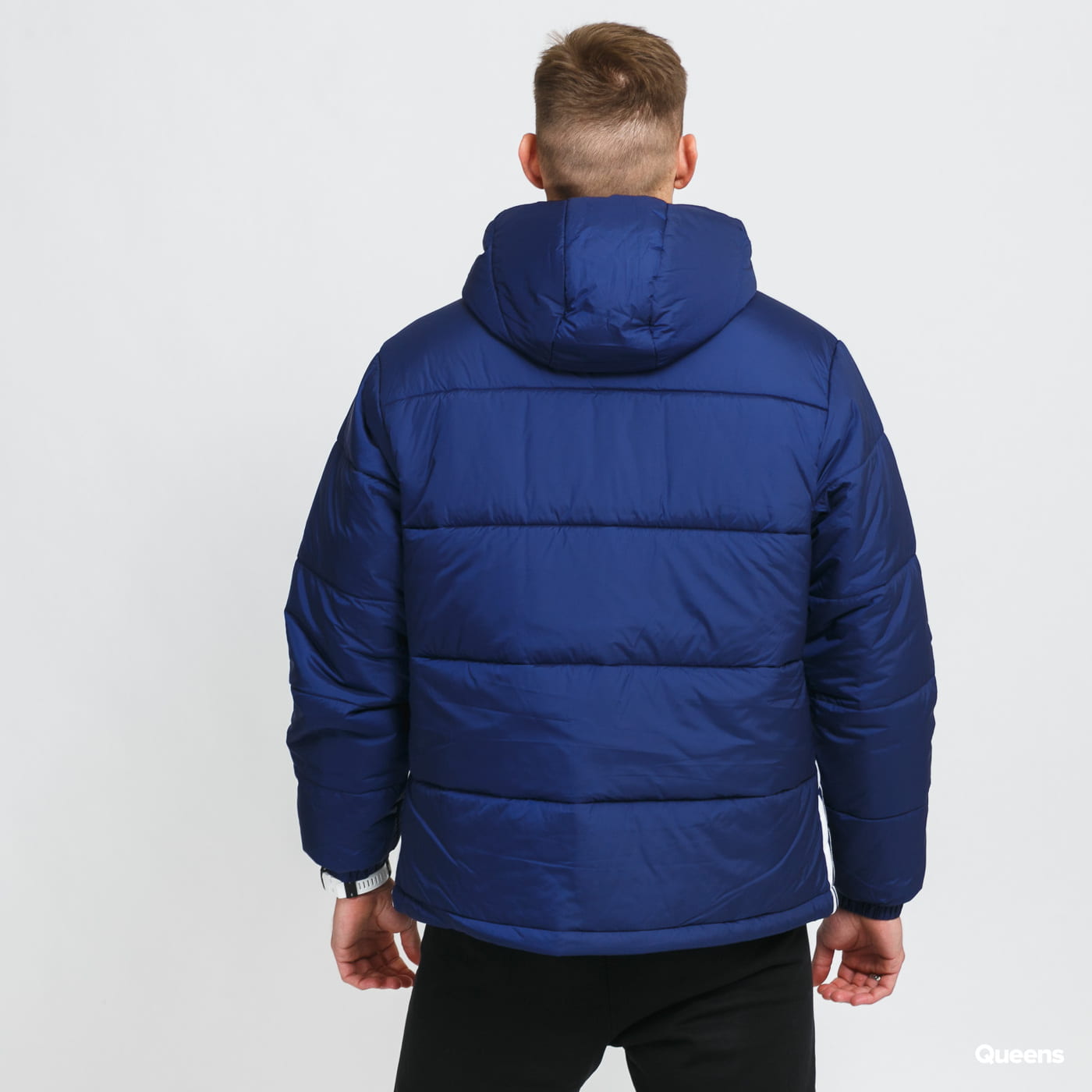 Пухо яке adidas Originals Padded Hooded Puffer Jacket Тъмно синьо | H13554, 1