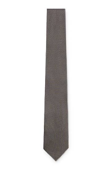Аксесоари BOSS Micro Pattern Silk Tie Сиво | 50544718, 0
