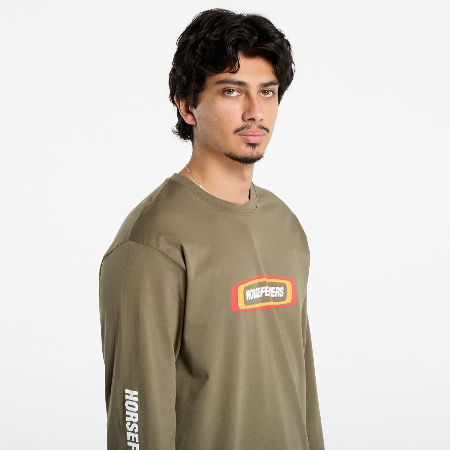 Тениска Horsefeathers Long Sleeve T-Shirt Raceway Зелено | SM1393C, 1