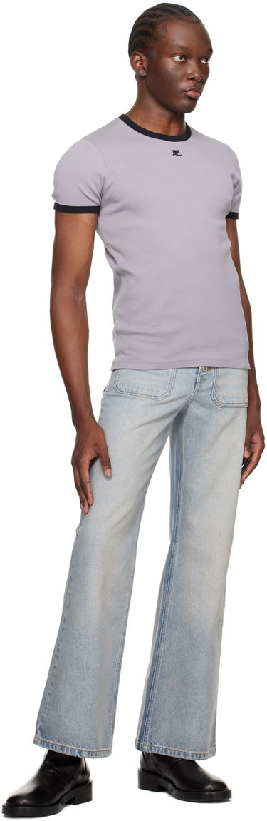 Дънки Courrèges Courrèges Multiflex Wide Leg Jeans Синьо | 124DPA201DE0016, 3