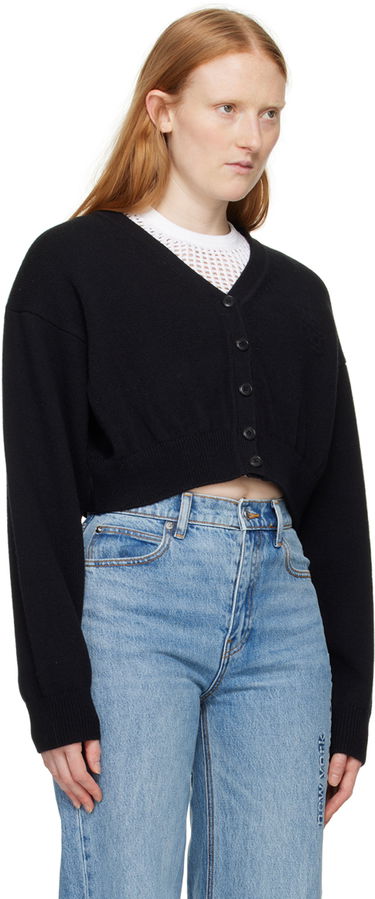Пуловер Alexander Wang Cropped Cardigan Черно | 4KC2243005, 1