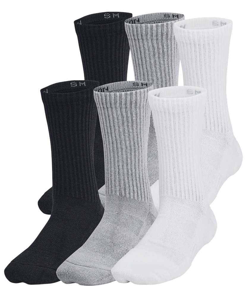 Чорапи Under Armour Youth 6-Pack Crew Socks Бяло | 1386314-035