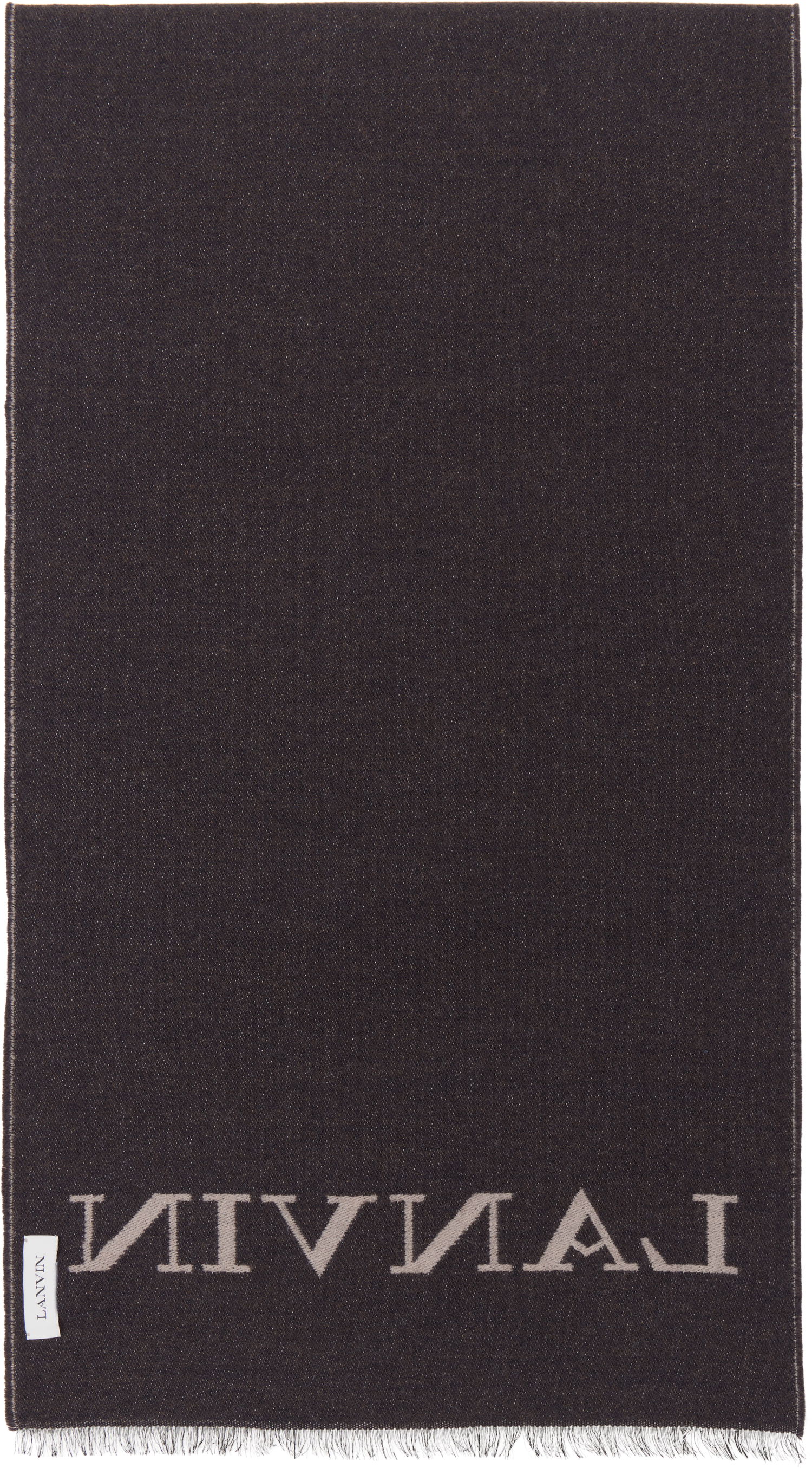 Шал LANVIN Lanvin Logo Woven Scarf Бежово | 6L3518 J6060, 1