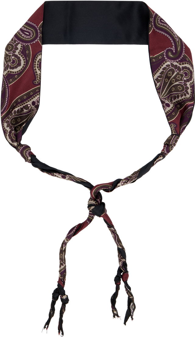Our Legacy Paisley Print Twisted Tie