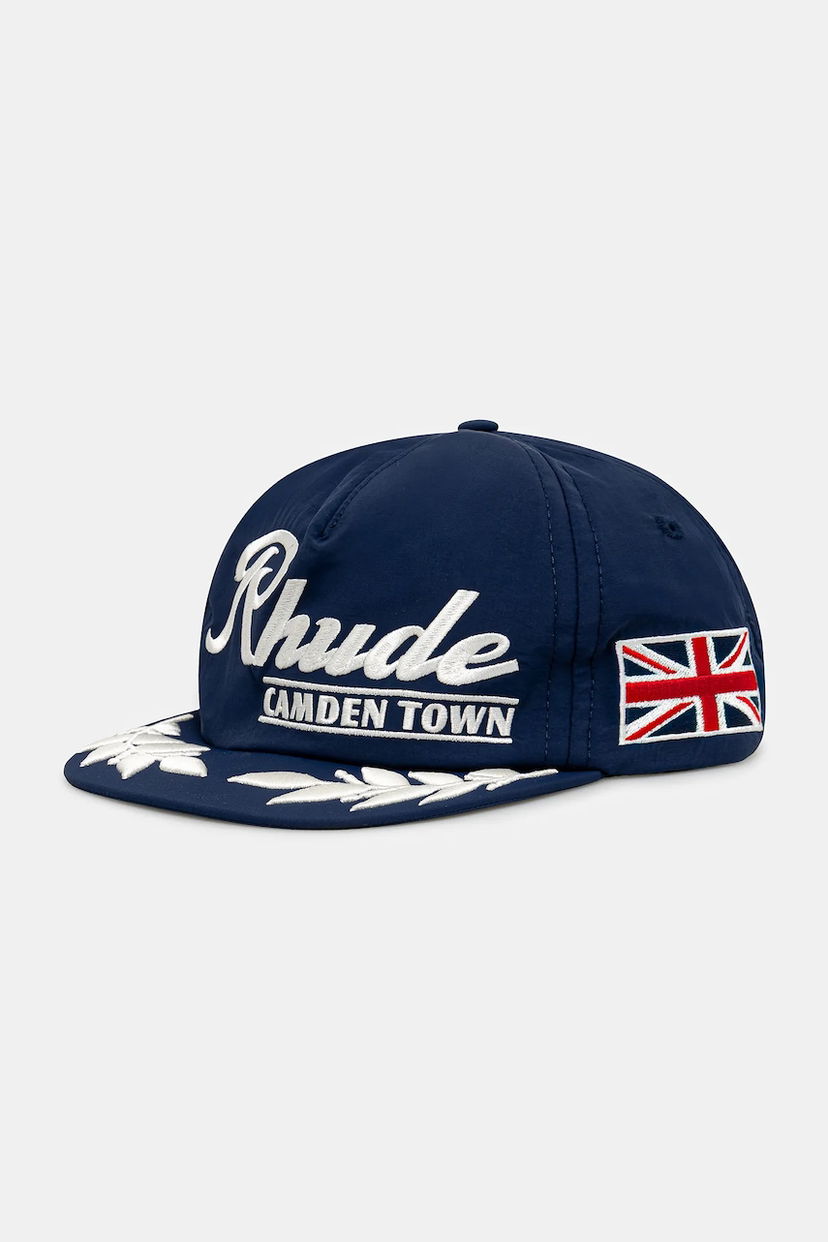 Шапка с козирка Rhude RHUDE Camden Town Cap Тъмно синьо | RHPF25HA01005