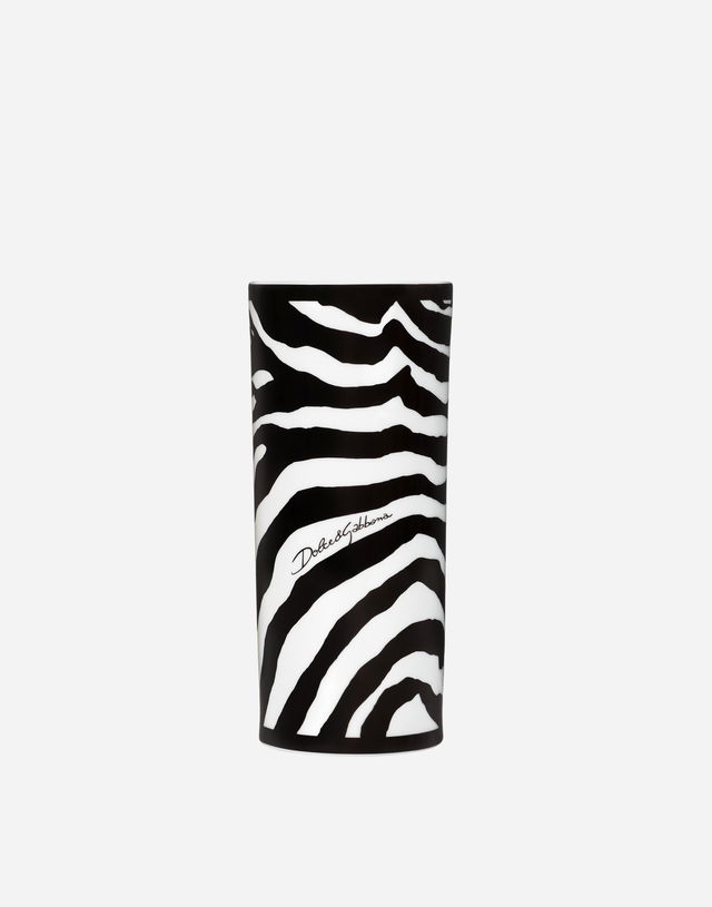 Dolce & Gabbana Cylindrical Porcelain Vase Onesize