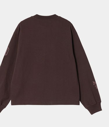 Тениска Carhartt WIP Women's Long Sleeve Hackwork T-Shirt Кафяво | I035541_9, 1