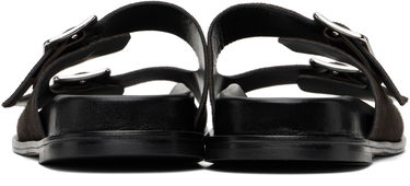 Грижа за обувките Aeyde Aeyde Meena Suede Double Buckle Slides Кафяво | A11-FS-FOXR08FL174-SS25-953-022, 1