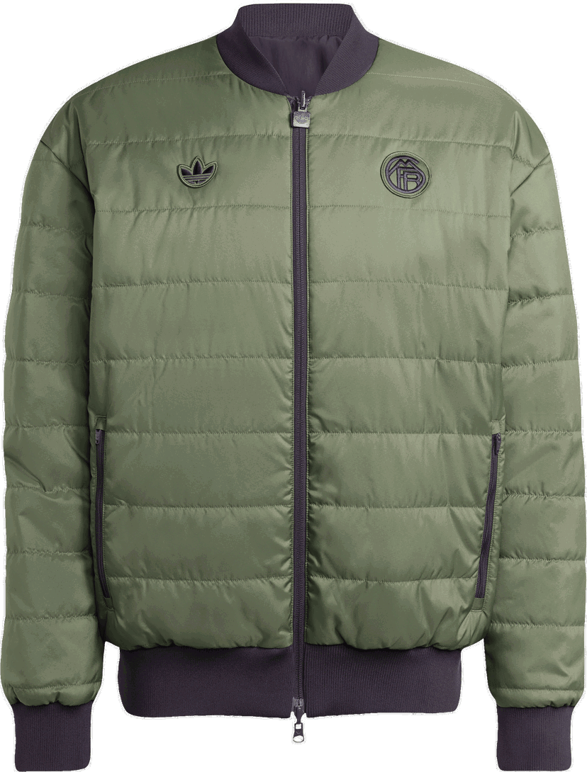 Яке бомбър adidas Originals FC Bayern Munich Icon Bomber Jacket Зелено | jm9434