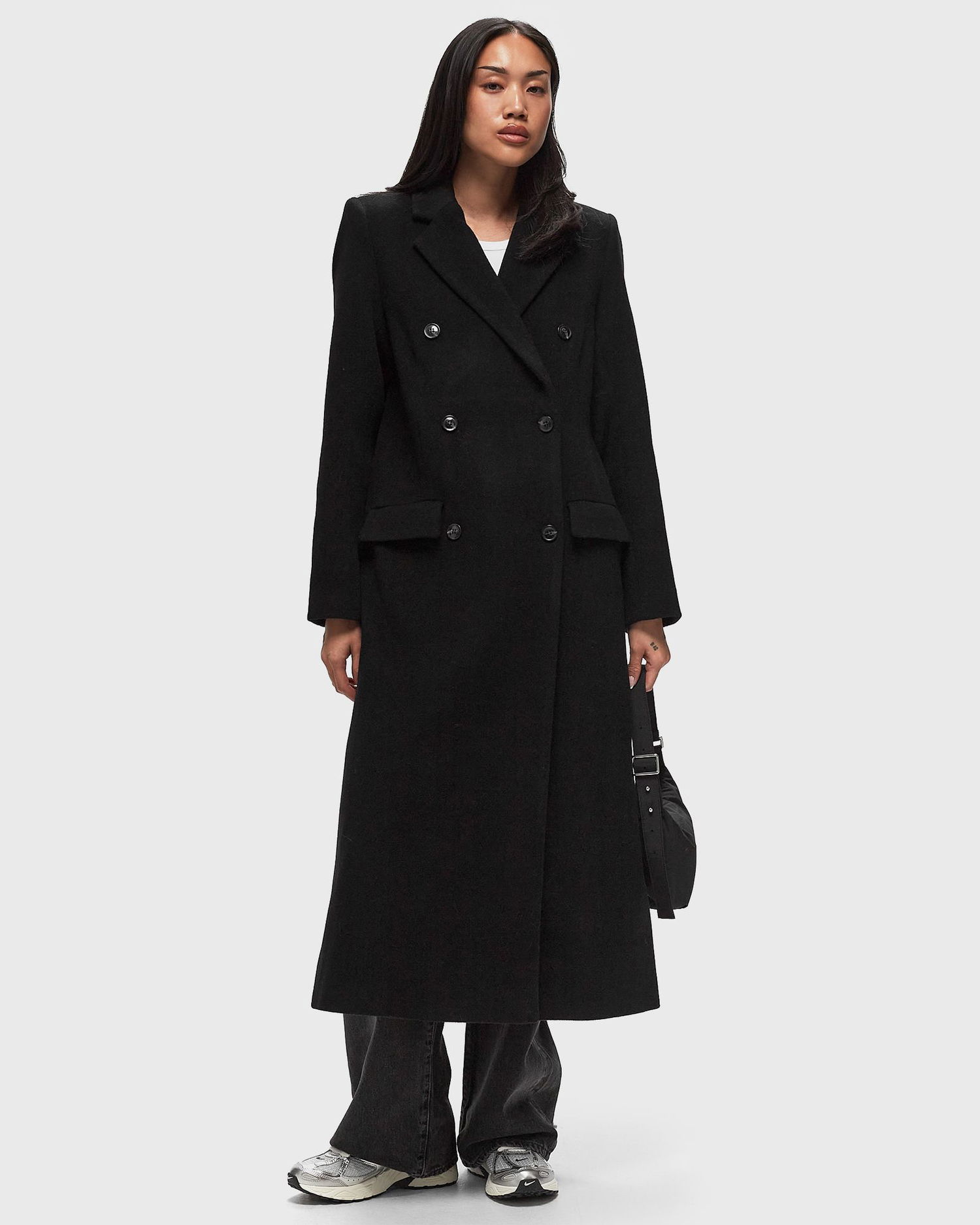 Палта Samsoe Samsoe Samsøe & Samsøe FALCON Double-Breasted Coat Черно | F20400075-BLACK, 1