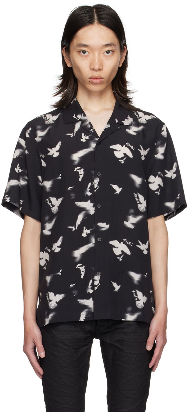 Риза Ksubi Black Flight Resort Shirt Черно | MPF24SH004