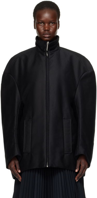 Яке бомбър Marni Marni Organic Cotton Oversized Jacket Черно | JKMA0328SW TCY36, 0
