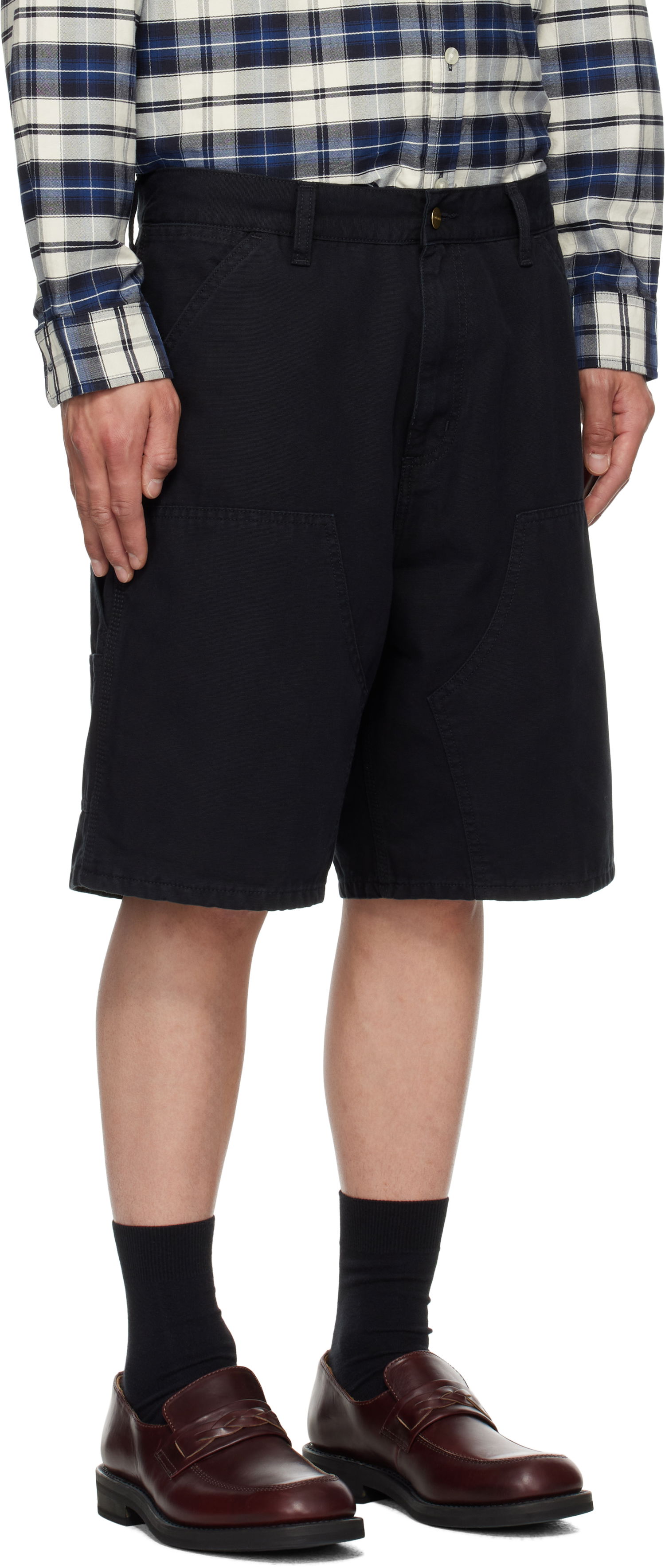 Къси панталони Carhartt WIP Double Knee Shorts Черно | I034793, 1